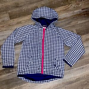 Girl’s lightweight Gymboree plaid jacket 10/12